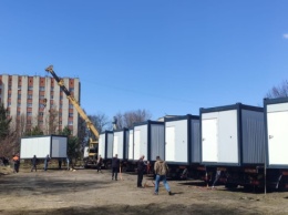 Во Львове строят еще один модульный городок для переселенцев