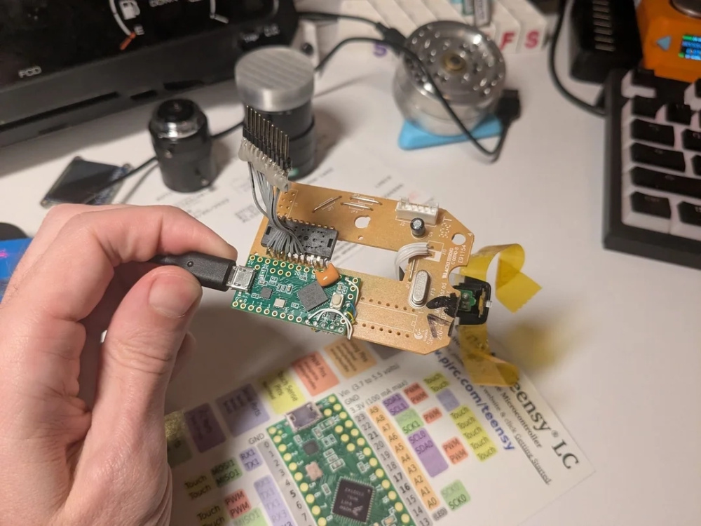 Пользователь Reddit собрал камеру с оптическим сенсором от мыши