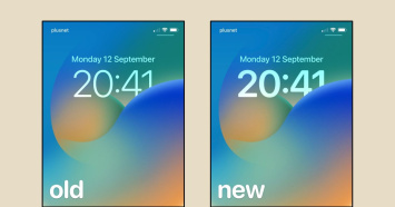 Как изменить шрифт часов на экране блокировки iOS 16