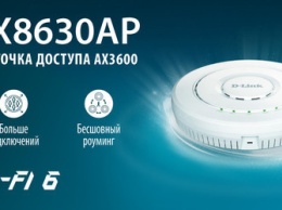 D-Link представляет новую Wi-Fi 6 точку доступа DWL-X8630AP