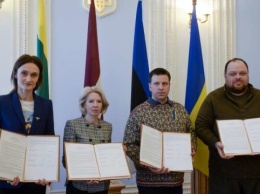 Главы парламентов Украины и стран Балтии подписали заявление об объединении усилий против российской агрессии