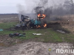 На Черниговщине тракторист взорвался на мине