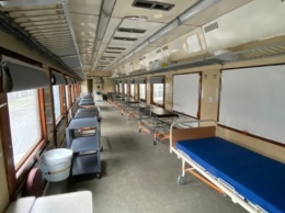 В Украине курсирует эвакуационный медицинский поезд