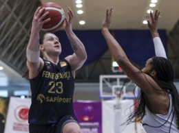 Украинская баскетболистка Алина Ягупова вновь выиграла чемпионат Турции