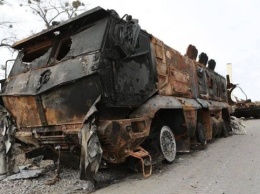 В Херсонской области украинские бойцы уничтожили вражеский КамАЗ «Тайфун»
