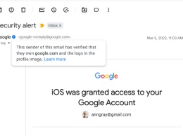 Gmail добавил синюю галочку для подтвержденных отправителей