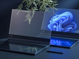 Lenovo представила концепт ноутбука с прозрачным microLED-дисплеем