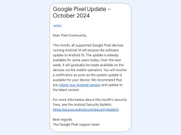 Google Pixel начнут получать обновление до Android 15