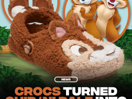 Crocs представила пушистые тапочки с Чипом и Дейлом