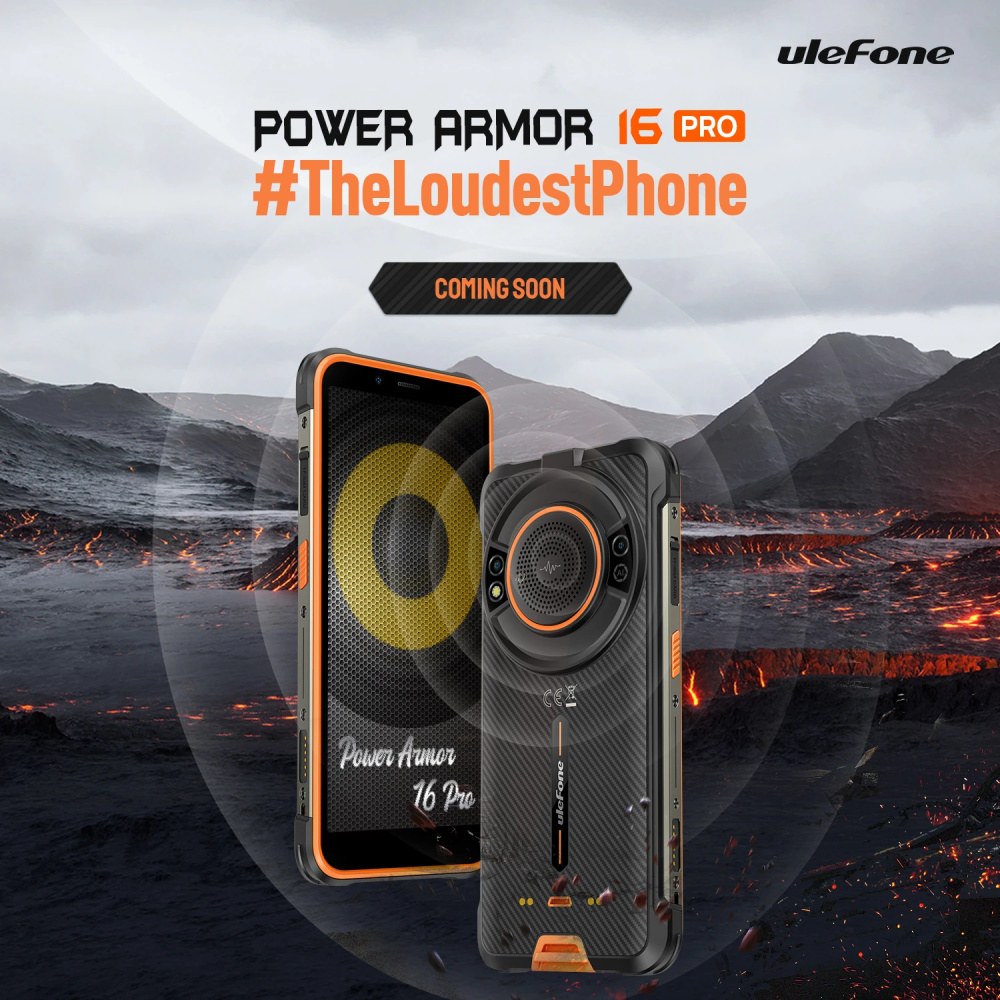 Представлен Ulefone Power Armor 16 Pro - «самый громкий смартфон в истории»