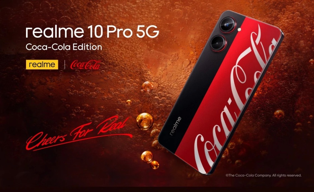 Представлен лимитированный смартфон realme 10 Pro 5G Coca-Cola Edition