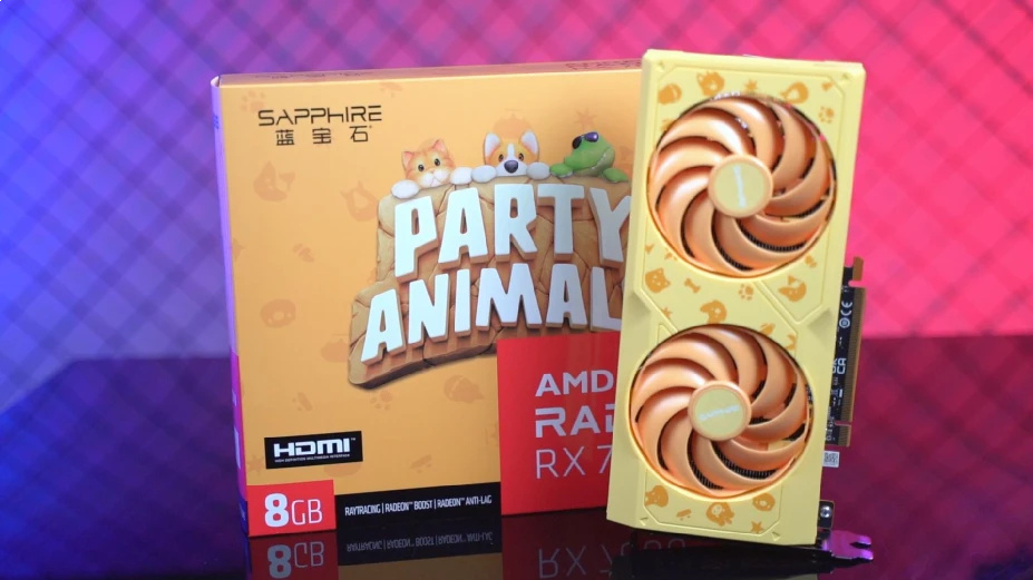 Sapphire представила Radeon RX 7600 по мотивам Party Animals