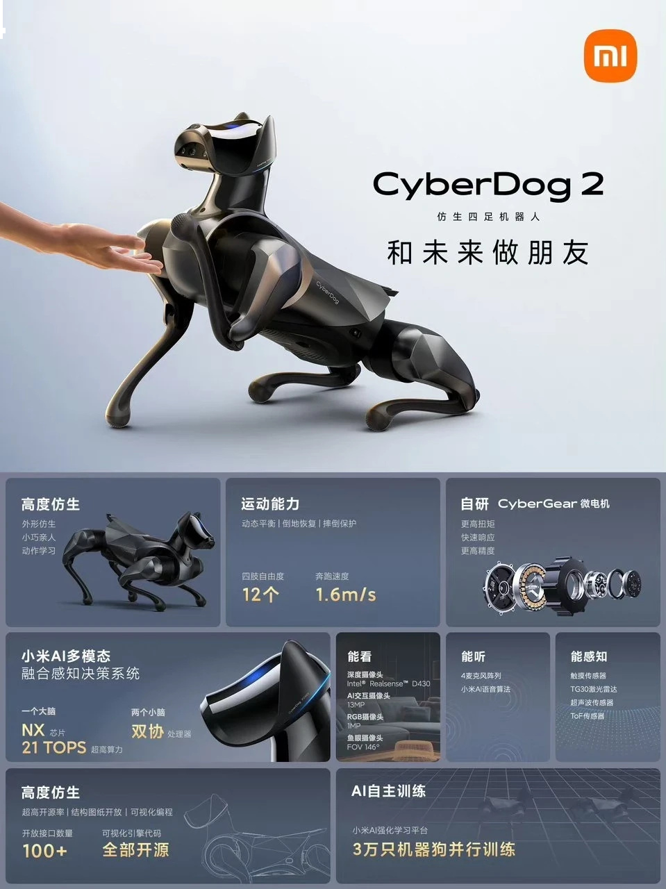 Представлен CyberDog 2 - новый робопес от Xiaomi
