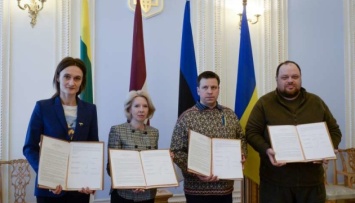Главы парламентов Украины и стран Балтии подписали заявление об объединении усилий против российской агрессии
