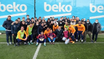 Украинские дети посетили тренировку «Барселоны»