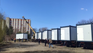 Во Львове строят еще один модульный городок для переселенцев