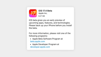Apple запускает тестирование iOS 17.4