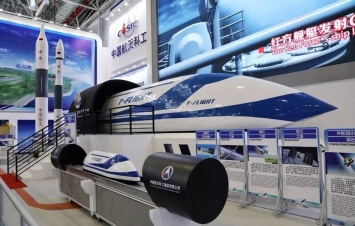 Новый китайский поезд T-Flight, на магнитной подвеске, установил рекорд скорости 1000 км/ч