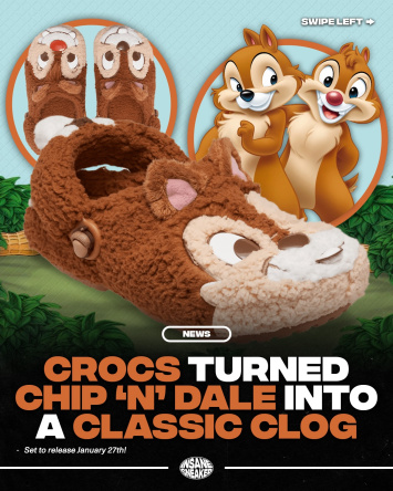 Crocs представила пушистые тапочки с Чипом и Дейлом